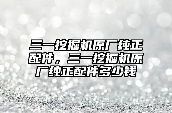 三一挖掘機(jī)原廠純正配件，三一挖掘機(jī)原廠純正配件多少錢(qián)