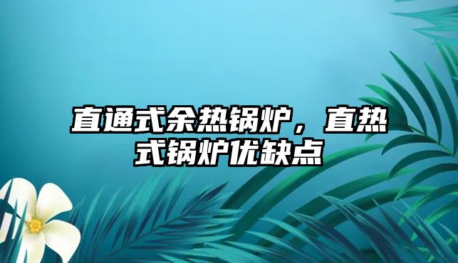 直通式余熱鍋爐，直熱式鍋爐優缺點