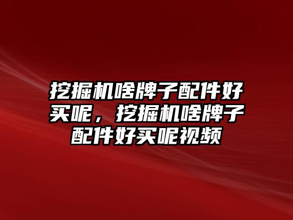 挖掘機啥牌子配件好買呢，挖掘機啥牌子配件好買呢視頻