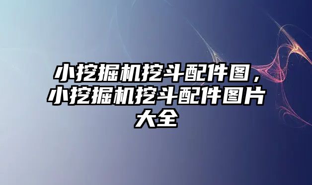 小挖掘機挖斗配件圖，小挖掘機挖斗配件圖片大全