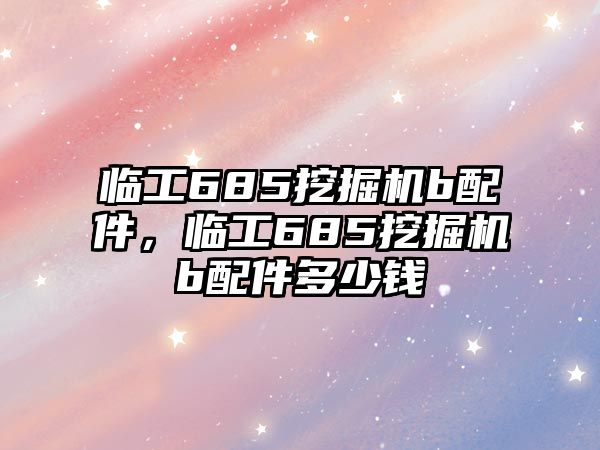 臨工685挖掘機b配件，臨工685挖掘機b配件多少錢