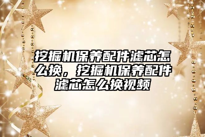 挖掘機保養配件濾芯怎么換，挖掘機保養配件濾芯怎么換視頻