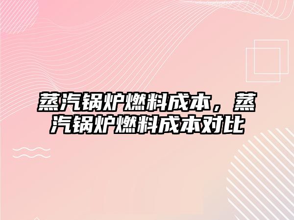 蒸汽鍋爐燃料成本，蒸汽鍋爐燃料成本對比