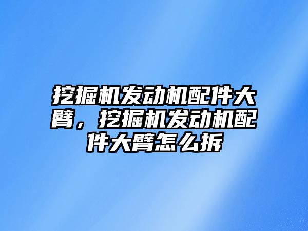 挖掘機發動機配件大臂，挖掘機發動機配件大臂怎么拆