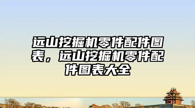 遠山挖掘機零件配件圖表，遠山挖掘機零件配件圖表大全