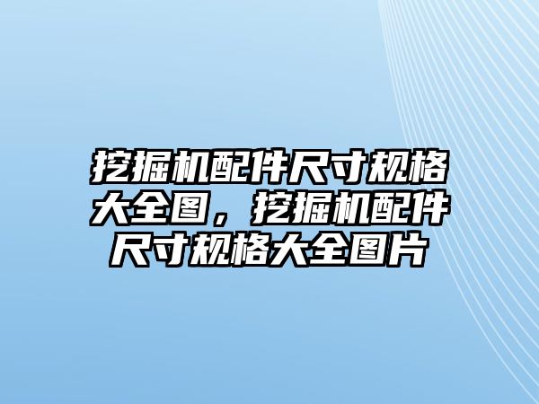 挖掘機(jī)配件尺寸規(guī)格大全圖，挖掘機(jī)配件尺寸規(guī)格大全圖片