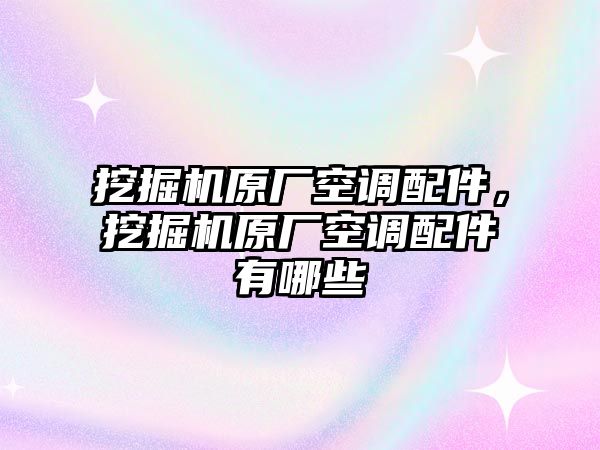 挖掘機(jī)原廠空調(diào)配件，挖掘機(jī)原廠空調(diào)配件有哪些