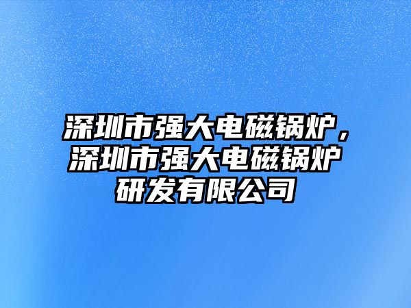 深圳市強大電磁鍋爐，深圳市強大電磁鍋爐研發有限公司