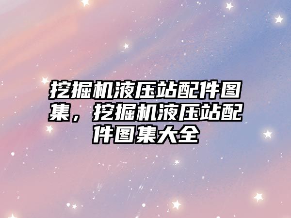 挖掘機液壓站配件圖集，挖掘機液壓站配件圖集大全