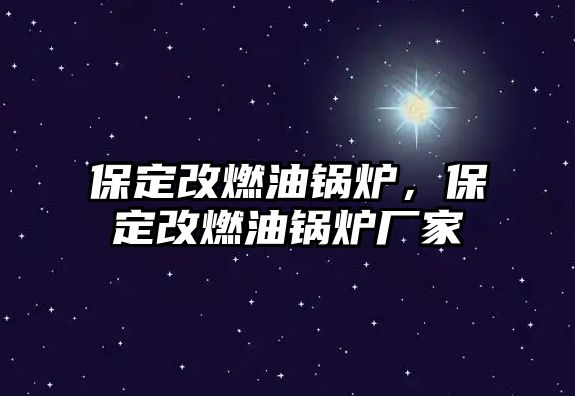 保定改燃油鍋爐，保定改燃油鍋爐廠家