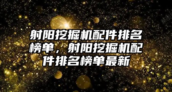 射陽挖掘機配件排名榜單，射陽挖掘機配件排名榜單最新