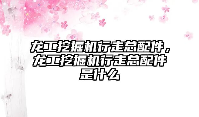 龍工挖掘機行走總配件，龍工挖掘機行走總配件是什么