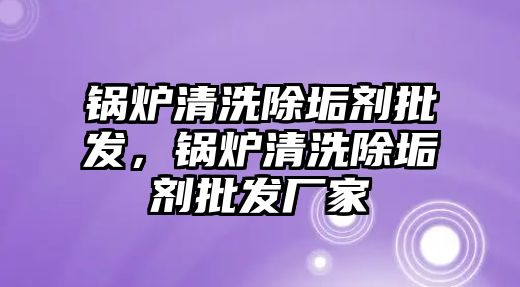 鍋爐清洗除垢劑批發，鍋爐清洗除垢劑批發廠家