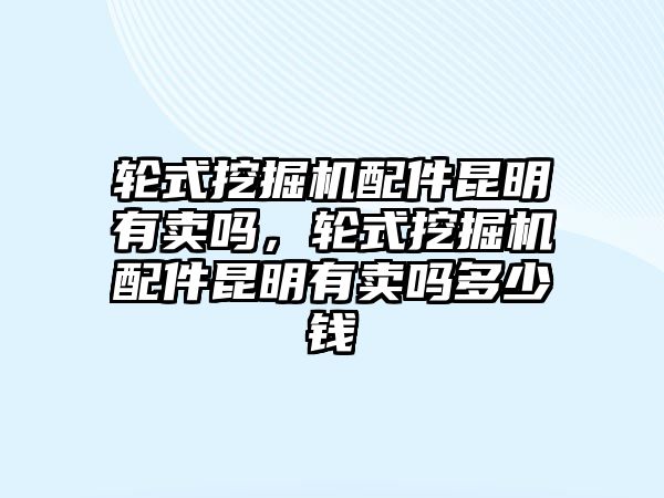 輪式挖掘機(jī)配件昆明有賣(mài)嗎，輪式挖掘機(jī)配件昆明有賣(mài)嗎多少錢(qián)