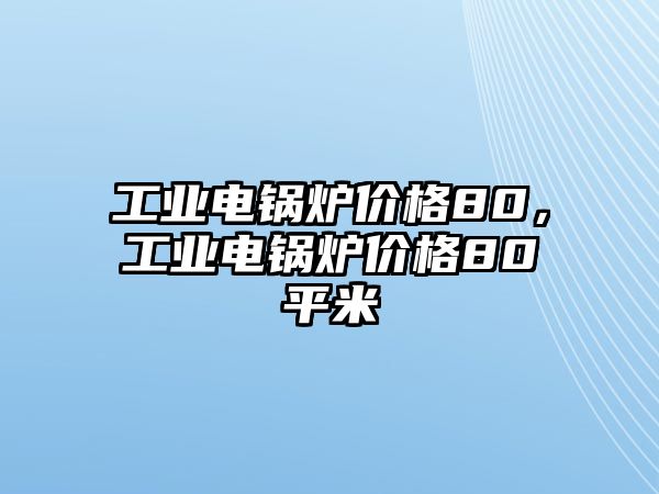 工業電鍋爐價格80，工業電鍋爐價格80平米