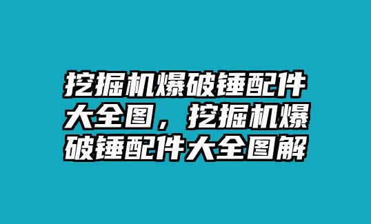 挖掘機爆破錘配件大全圖，挖掘機爆破錘配件大全圖解