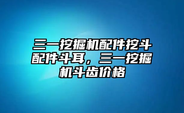 三一挖掘機配件挖斗配件斗耳，三一挖掘機斗齒價格