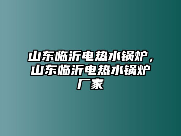 山東臨沂電熱水鍋爐，山東臨沂電熱水鍋爐廠家