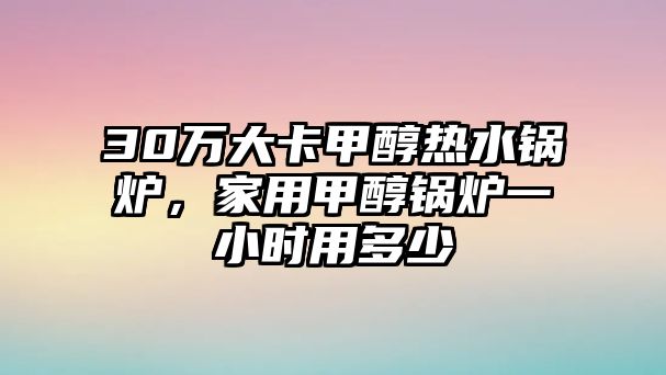 30萬大卡甲醇熱水鍋爐，家用甲醇鍋爐一小時用多少