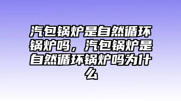 汽包鍋爐是自然循環(huán)鍋爐嗎，汽包鍋爐是自然循環(huán)鍋爐嗎為什么