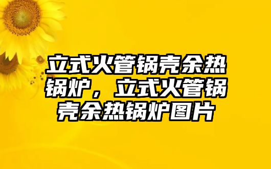 立式火管鍋殼余熱鍋爐，立式火管鍋殼余熱鍋爐圖片