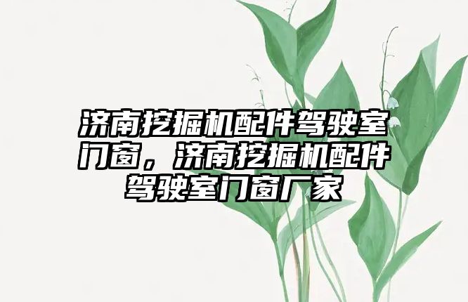 濟南挖掘機配件駕駛室門窗，濟南挖掘機配件駕駛室門窗廠家