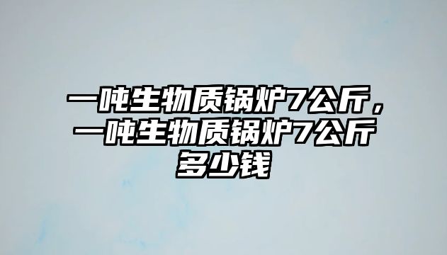 一噸生物質鍋爐7公斤，一噸生物質鍋爐7公斤多少錢