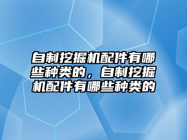 自制挖掘機(jī)配件有哪些種類的，自制挖掘機(jī)配件有哪些種類的