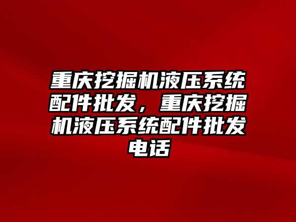 重慶挖掘機液壓系統配件批發，重慶挖掘機液壓系統配件批發電話