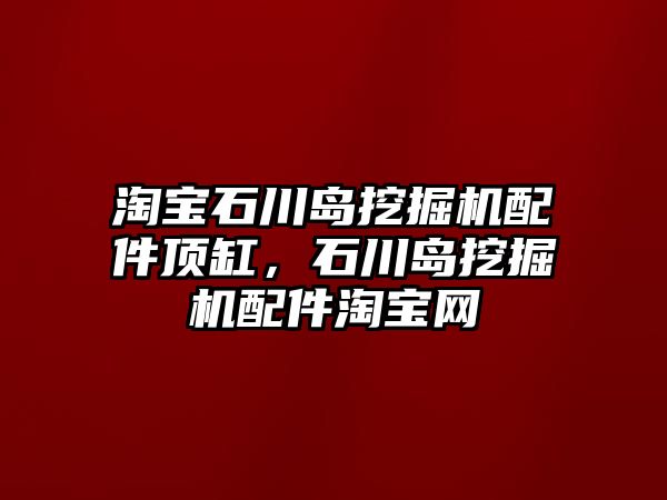 淘寶石川島挖掘機配件頂缸，石川島挖掘機配件淘寶網