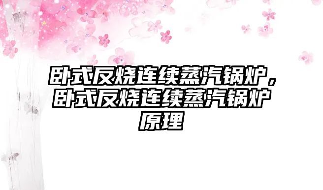 臥式反燒連續(xù)蒸汽鍋爐，臥式反燒連續(xù)蒸汽鍋爐原理