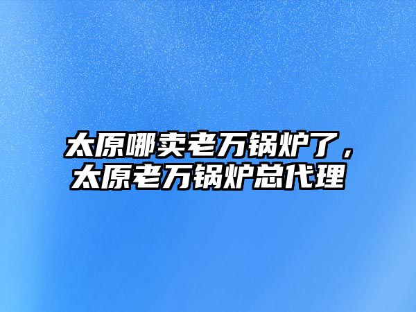 太原哪賣老萬鍋爐了，太原老萬鍋爐總代理