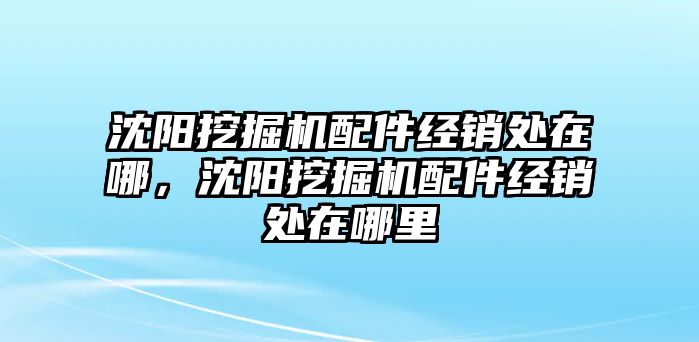 沈陽(yáng)挖掘機(jī)配件經(jīng)銷(xiāo)處在哪，沈陽(yáng)挖掘機(jī)配件經(jīng)銷(xiāo)處在哪里