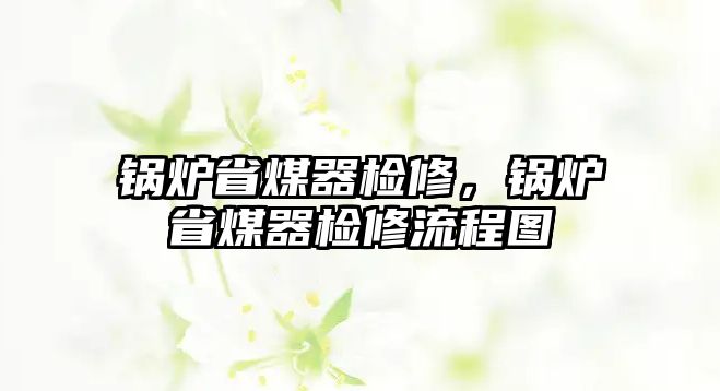 鍋爐省煤器檢修，鍋爐省煤器檢修流程圖