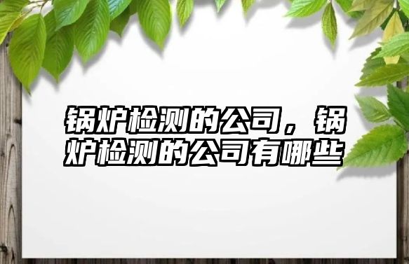 鍋爐檢測(cè)的公司，鍋爐檢測(cè)的公司有哪些