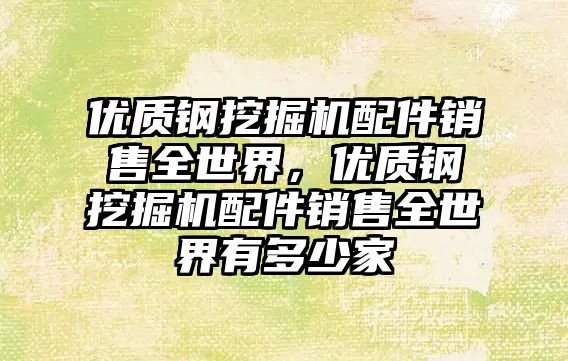 優質鋼挖掘機配件銷售全世界，優質鋼挖掘機配件銷售全世界有多少家