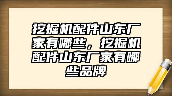 挖掘機配件山東廠家有哪些，挖掘機配件山東廠家有哪些品牌