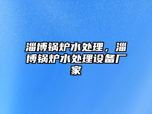 淄博鍋爐水處理，淄博鍋爐水處理設備廠家