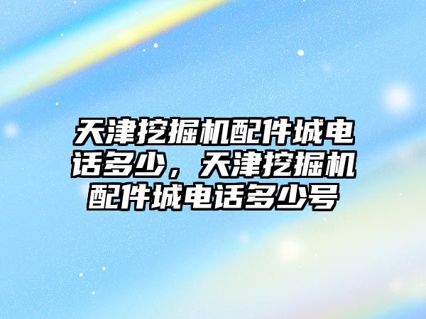 天津挖掘機配件城電話多少，天津挖掘機配件城電話多少號