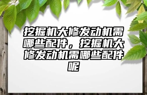 挖掘機大修發(fā)動機需哪些配件，挖掘機大修發(fā)動機需哪些配件呢