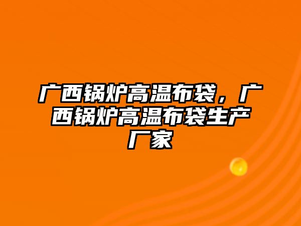 廣西鍋爐高溫布袋，廣西鍋爐高溫布袋生產廠家