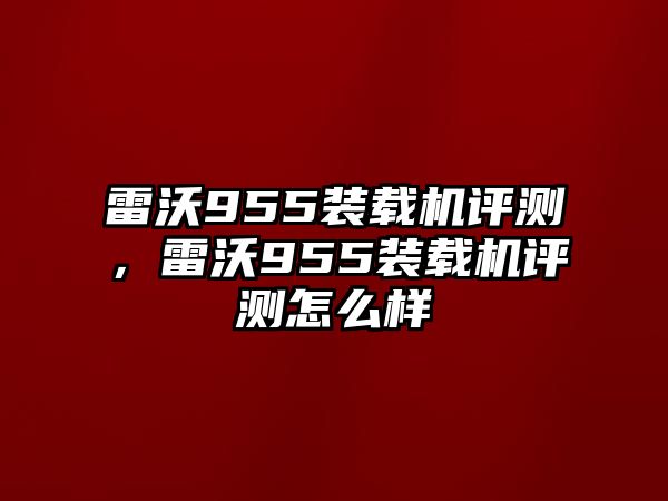 雷沃955裝載機(jī)評測，雷沃955裝載機(jī)評測怎么樣