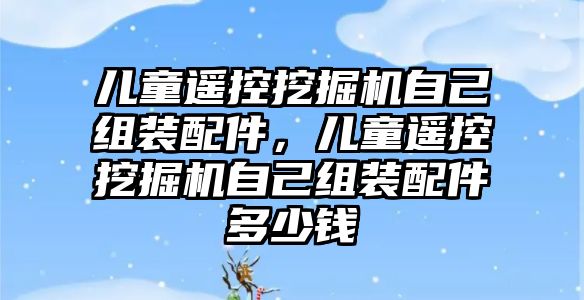 兒童遙控挖掘機自己組裝配件，兒童遙控挖掘機自己組裝配件多少錢