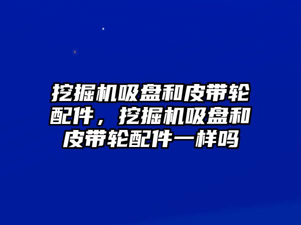 挖掘機吸盤和皮帶輪配件，挖掘機吸盤和皮帶輪配件一樣嗎