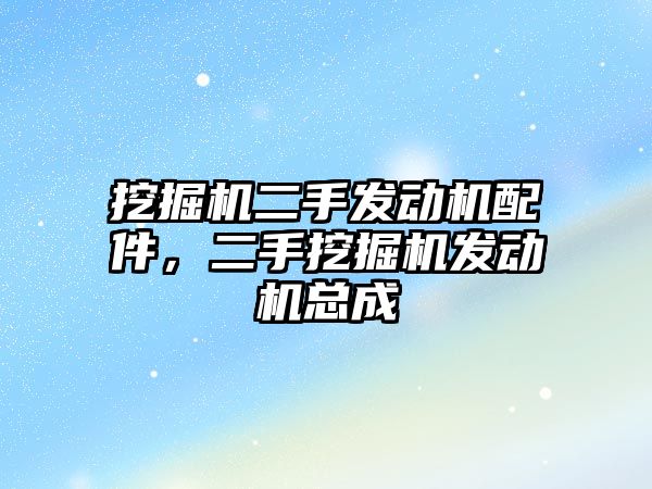 挖掘機二手發(fā)動機配件，二手挖掘機發(fā)動機總成