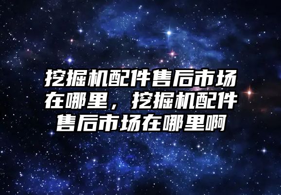 挖掘機配件售后市場在哪里，挖掘機配件售后市場在哪里啊