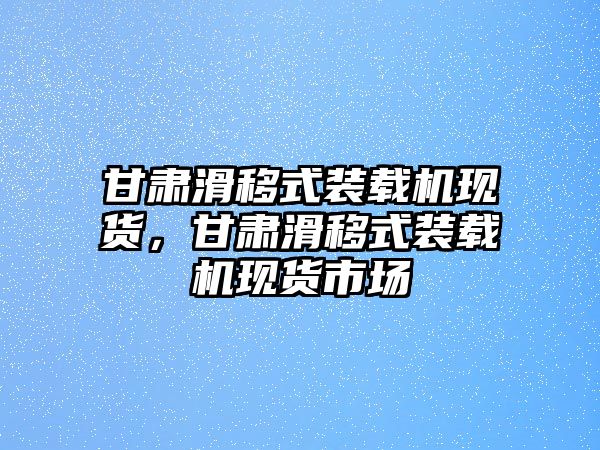 甘肅滑移式裝載機(jī)現(xiàn)貨，甘肅滑移式裝載機(jī)現(xiàn)貨市場