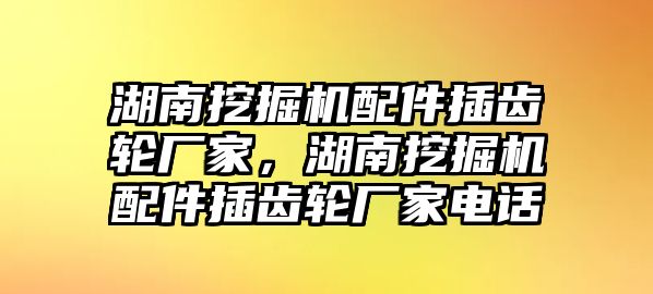 湖南挖掘機(jī)配件插齒輪廠家，湖南挖掘機(jī)配件插齒輪廠家電話