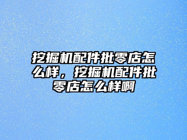 挖掘機配件批零店怎么樣，挖掘機配件批零店怎么樣啊