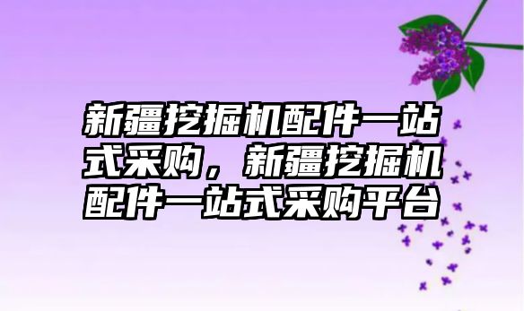 新疆挖掘機配件一站式采購，新疆挖掘機配件一站式采購平臺